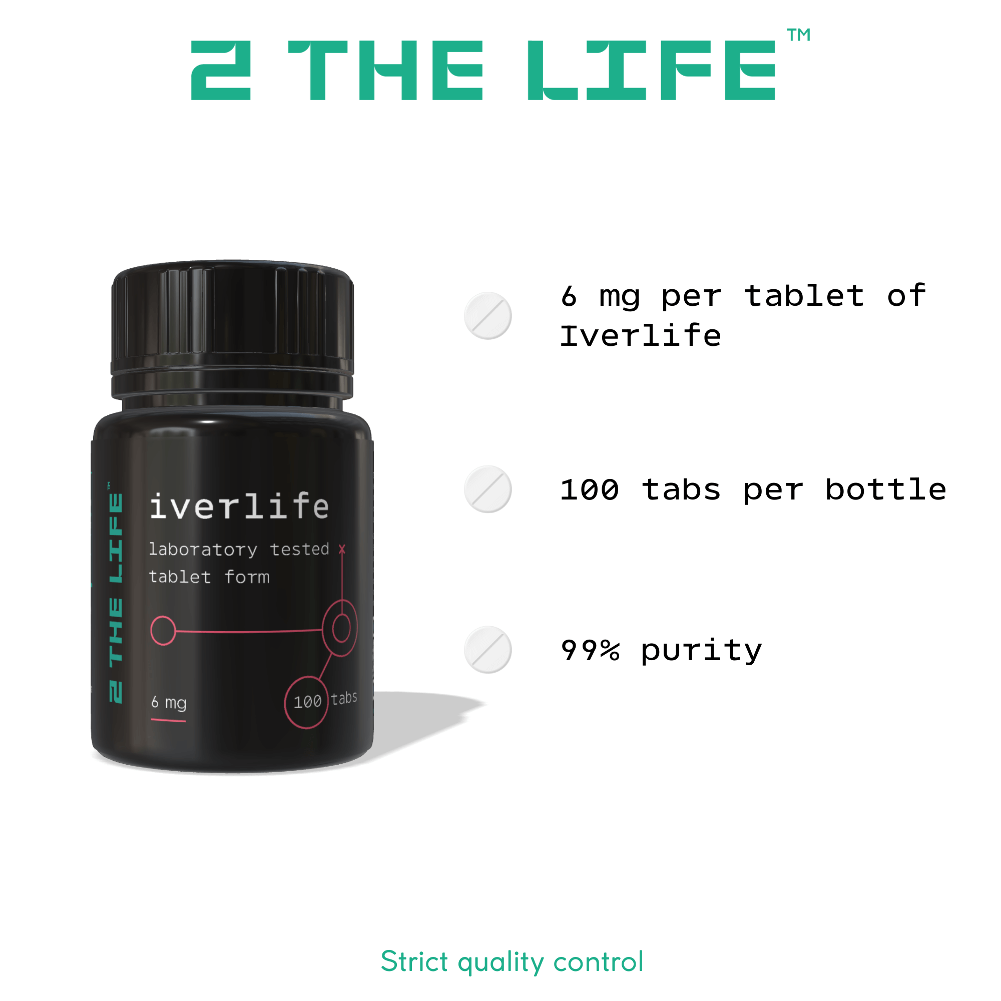 IVERLIFE 6 mg 100 pills